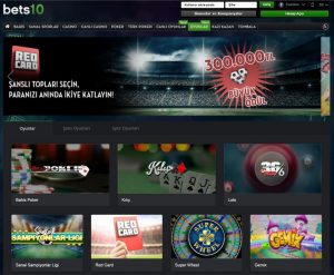 bets10 oyunlar menusu