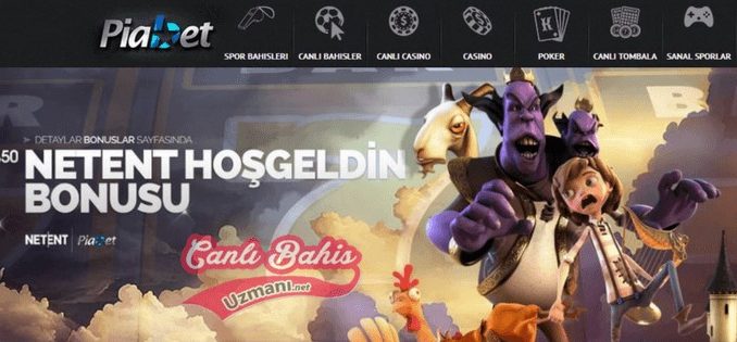 Piabet Netent Casino Hoşgeldin Bonusu