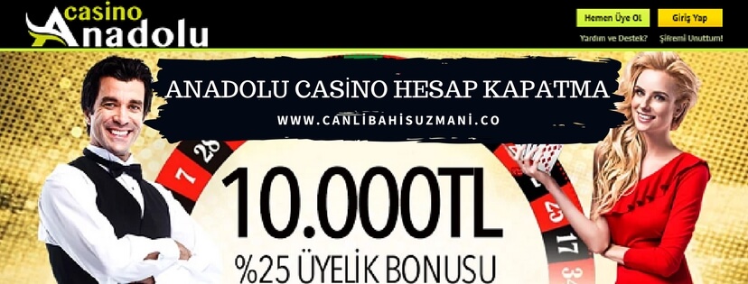 Anadolu Casino Hesap Kapatma İşlemleri