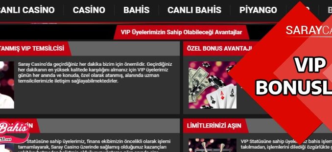 Saraycasino VIP Bonusu 