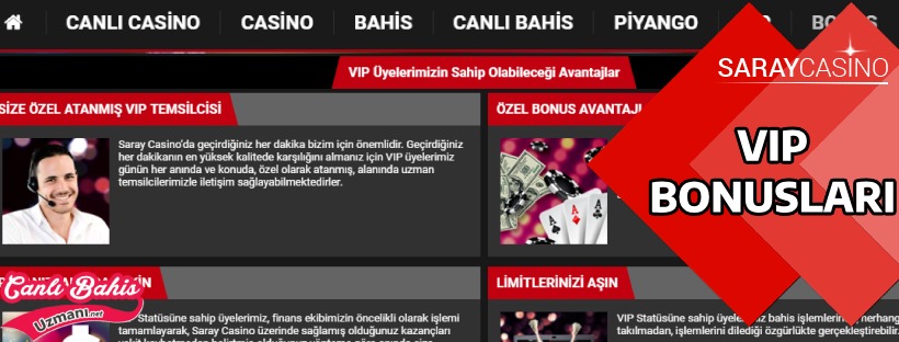 Saraycasino VIP Bonusu 