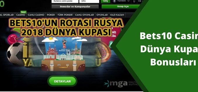 bets10 casino dünya kupası bonusu