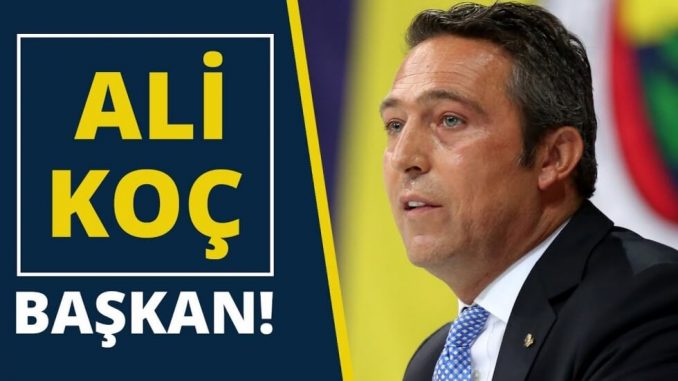 Fenerbahçe 33. Başkanı Ali Koç Oldu