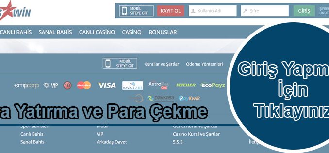 Bahiswin Para Yatırma ve Para Çekme