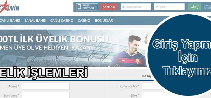 Bahiswin Üyelik İşlemleri
