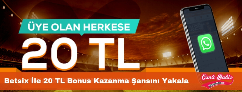 Betsix whatsapp bonusu